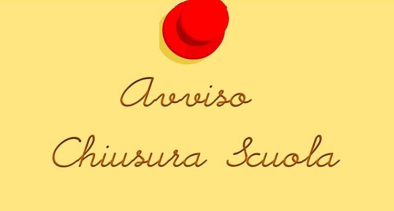 Avviso chiusura scuola 03062017 800x430