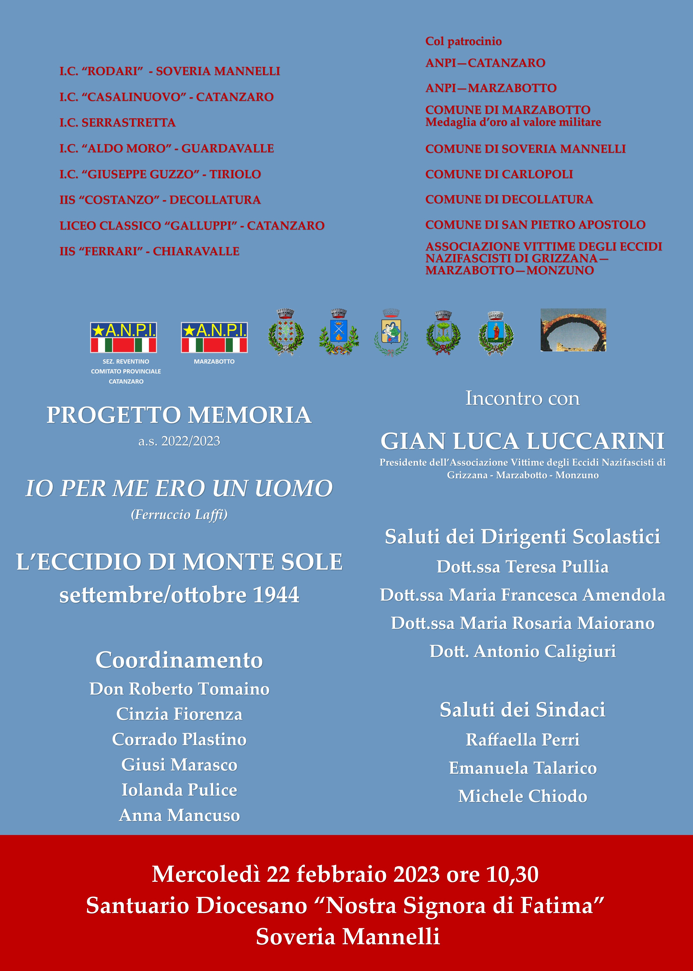 Incontro con Luccarini a Soveria Mannelli