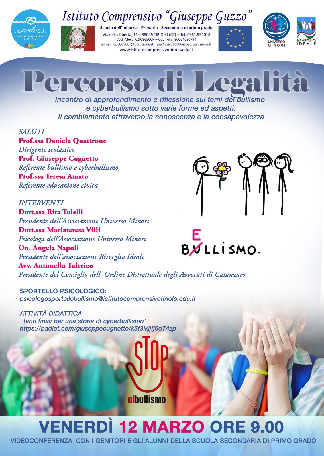 locandina percorso di legalità